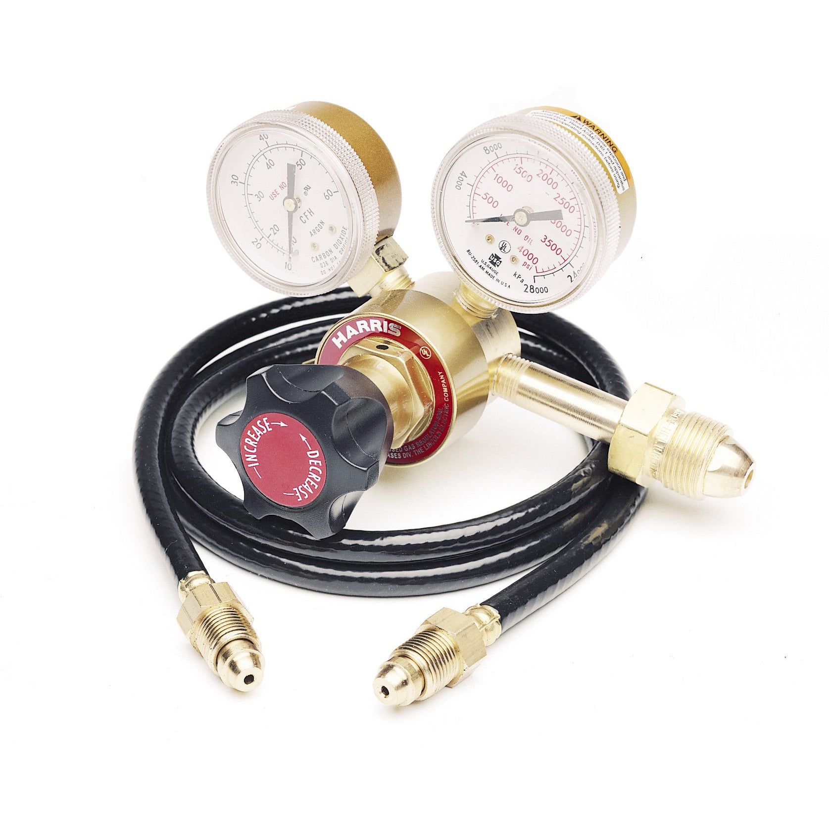Lincoln Deluxe Adjustable Gas Regulator and Hose Kit - K586-1