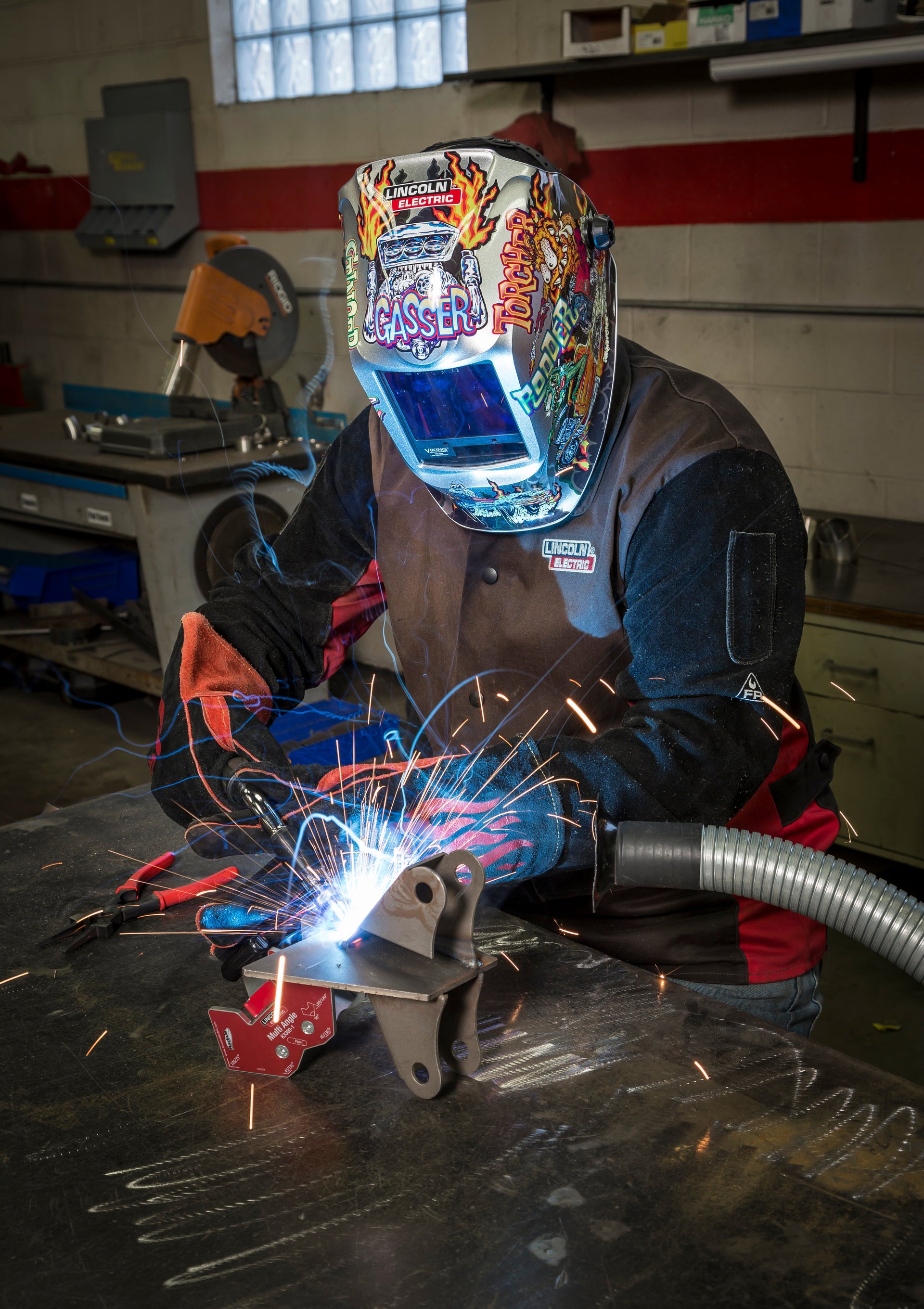 Lincoln Viking 3350 ADV Hot Rodders Welding Helmet - K4440-5