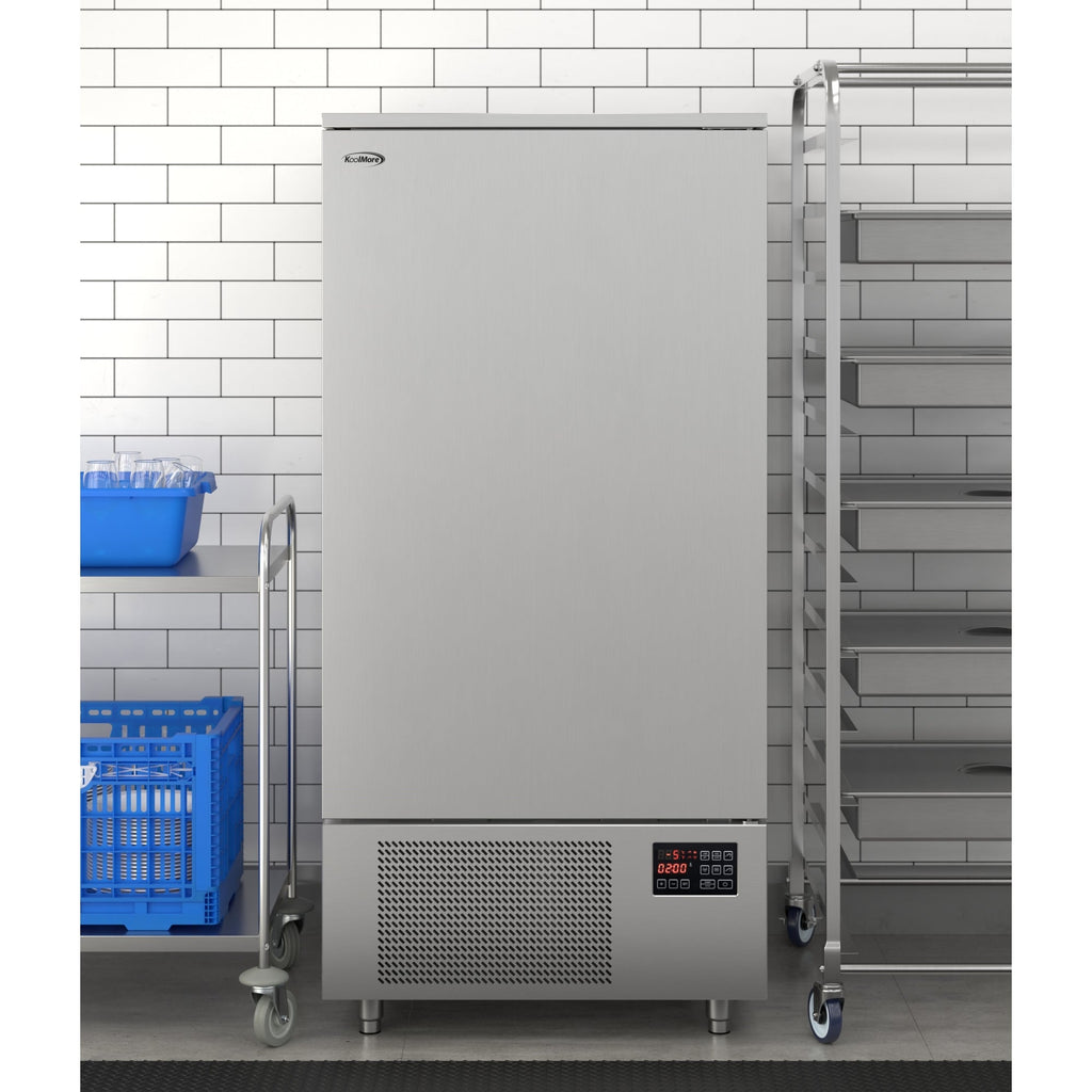 31 in. 10 Full-Size Pan Commercial Reach-In Blast Chiller, 88 lbs Rapid Chill / 77 lbs. Rapid Freeze in Stainless-Steel