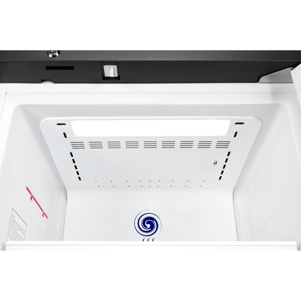 24 in. 11 cu. ft. Medical Pharmacy Refrigerator With Multi-Level Emergency Alarms in White, UL Listed