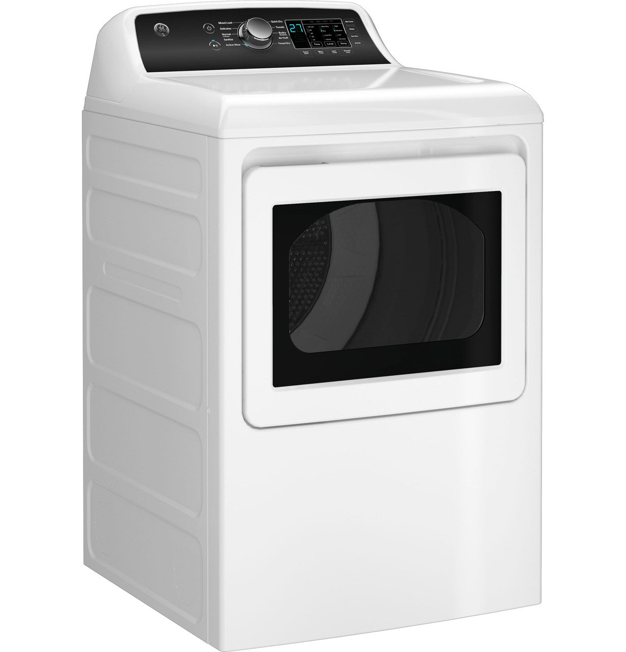 GE® 7.4 cu. ft. Capacity Gas Dryer with Up To 120 ft. Venting and Sensor Dry