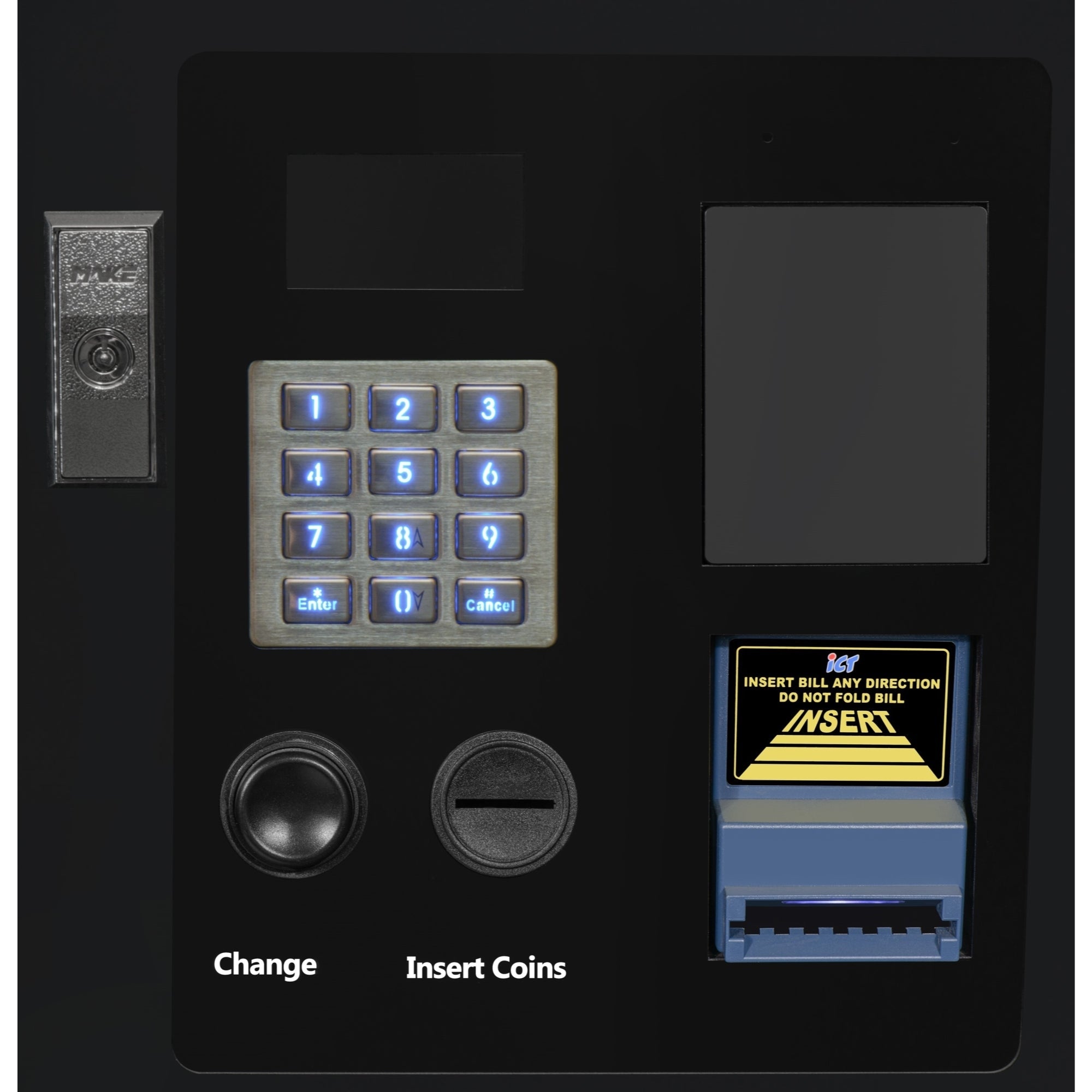 50 in. 60-Slot Snack Vending Machine with 22-inch Touch Screen, Bill and Coin Acceptor in Black, Non-Refrigerated
