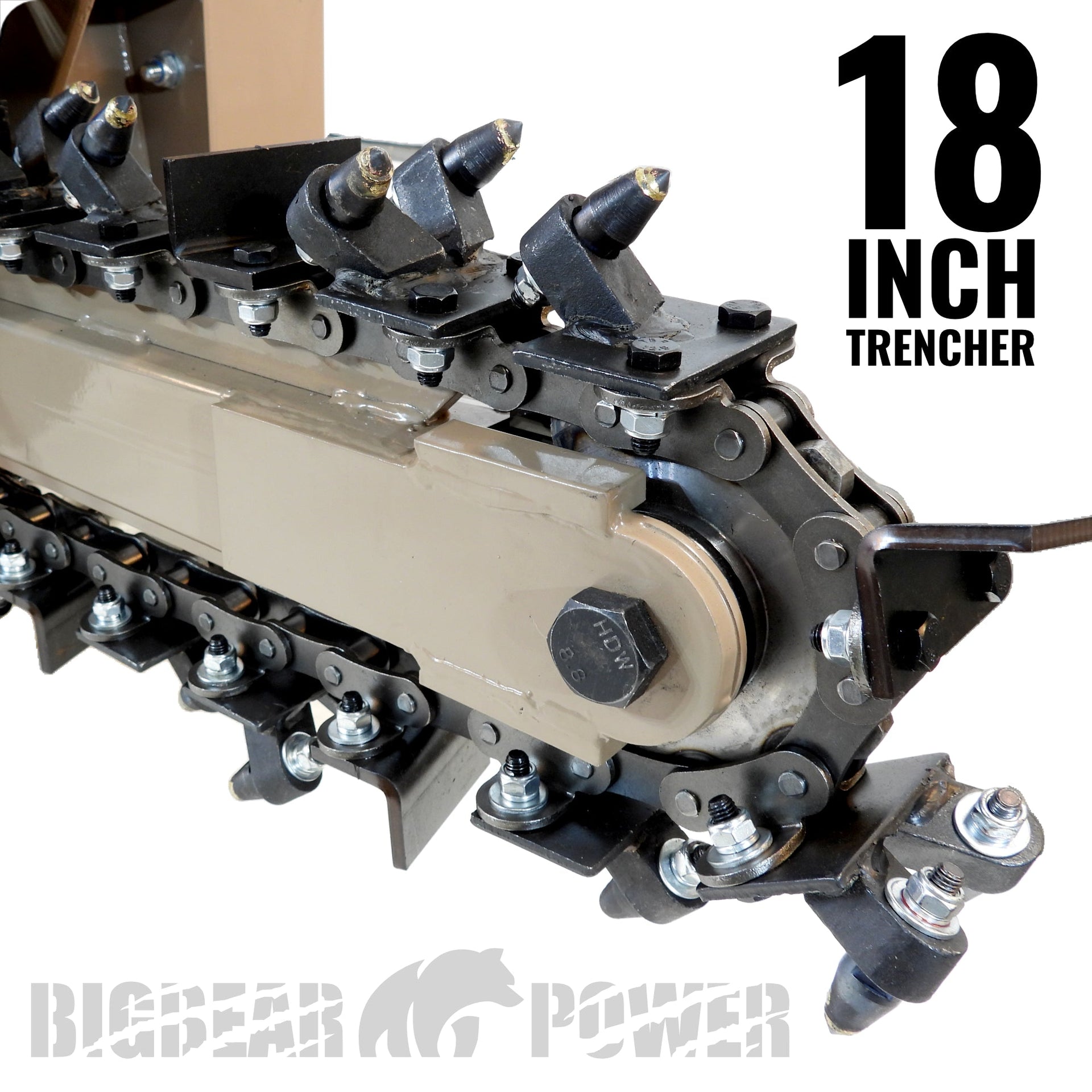 BigBear Power BBT618 Trencher 18 in. 7 HP Rato Engine 200 ft/Hr New