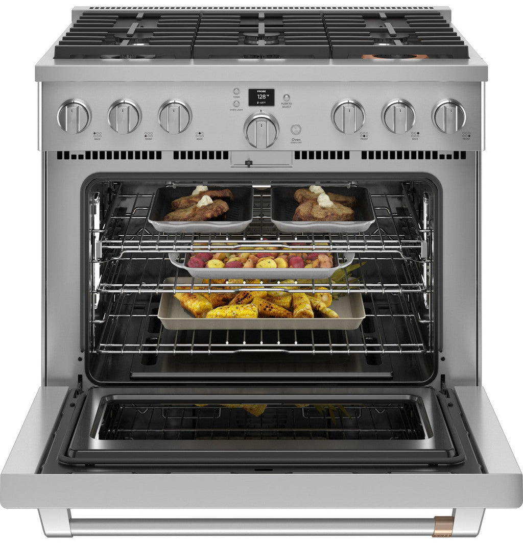 CAFÉ™ 36" Smart All-Gas Commercial-Style Range with 6 Burners (Natural Gas)