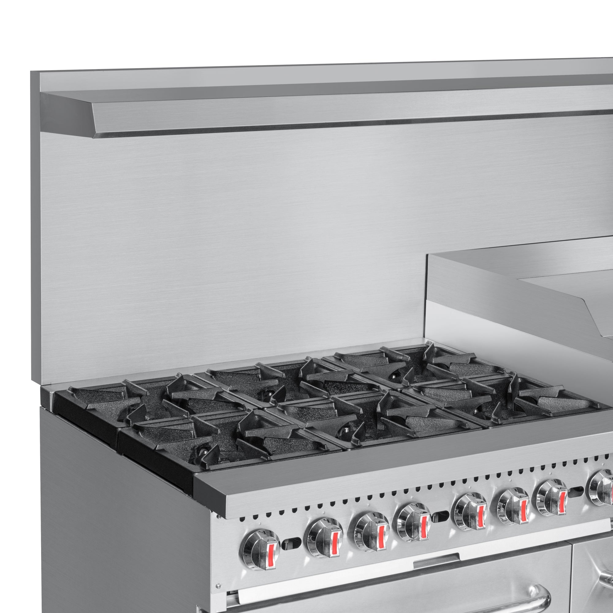 60 in. 6 Burner Commercial Natural Gas Range with 24 in. Griddle and Broiler