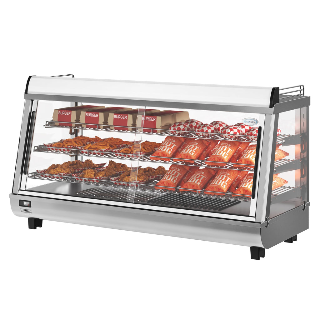 48 in. Glass Countertop Display Warmer, 6.5 cu. ft. in Stainless Steel