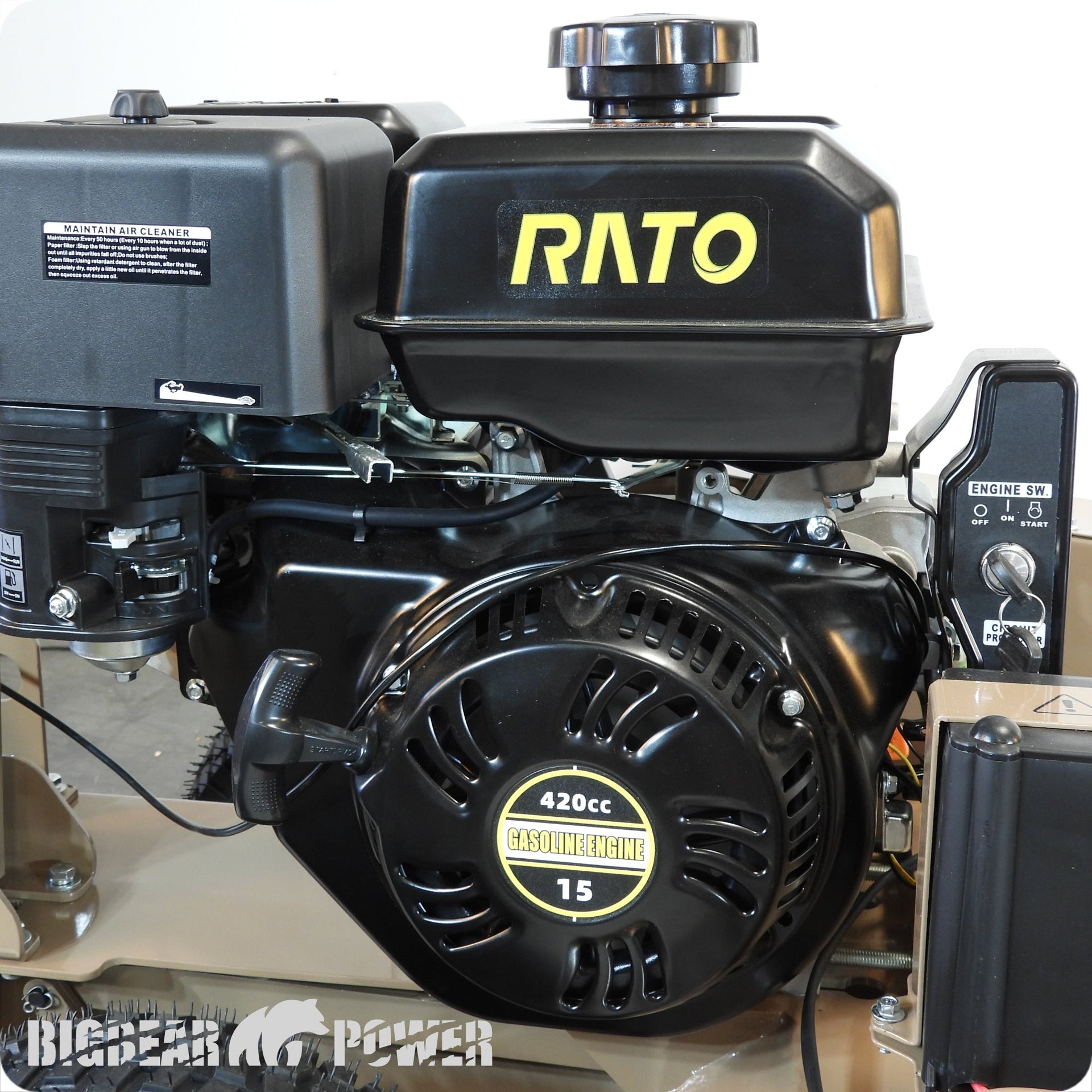 BigBear Power BBT624 Trencher 24 in. 15 HP Rato Engine 200 ft/Hr New