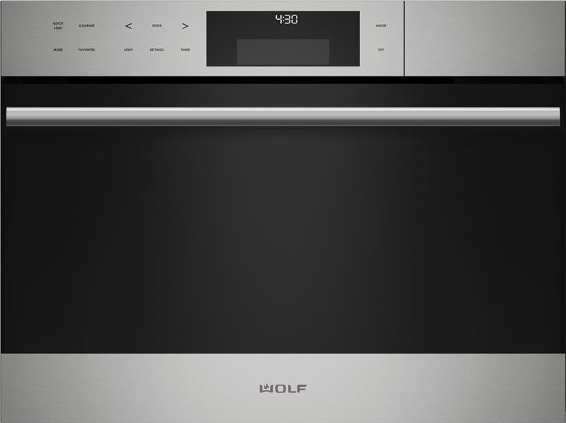 WOLF  WOLF LQS OVEN CONVECTION STEAM 24" TUBULAR HNDL - Stainless (CSO24TESTH)