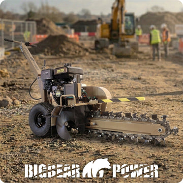 BigBear Power BBT624 Trencher 24 in. 15 HP Rato Engine 200 ft/Hr New