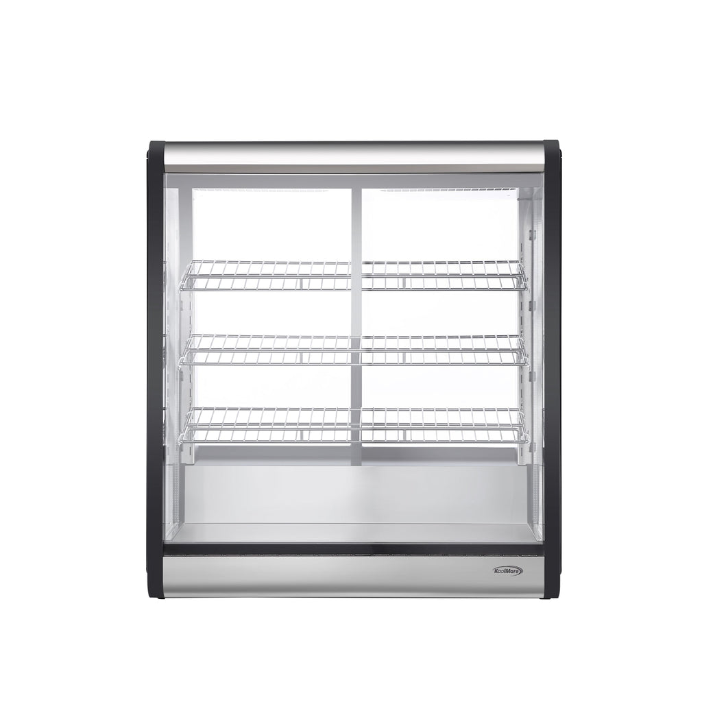 31 in. 4-Tier Commercial Countertop Display Refrigerator in Stainless-Steel