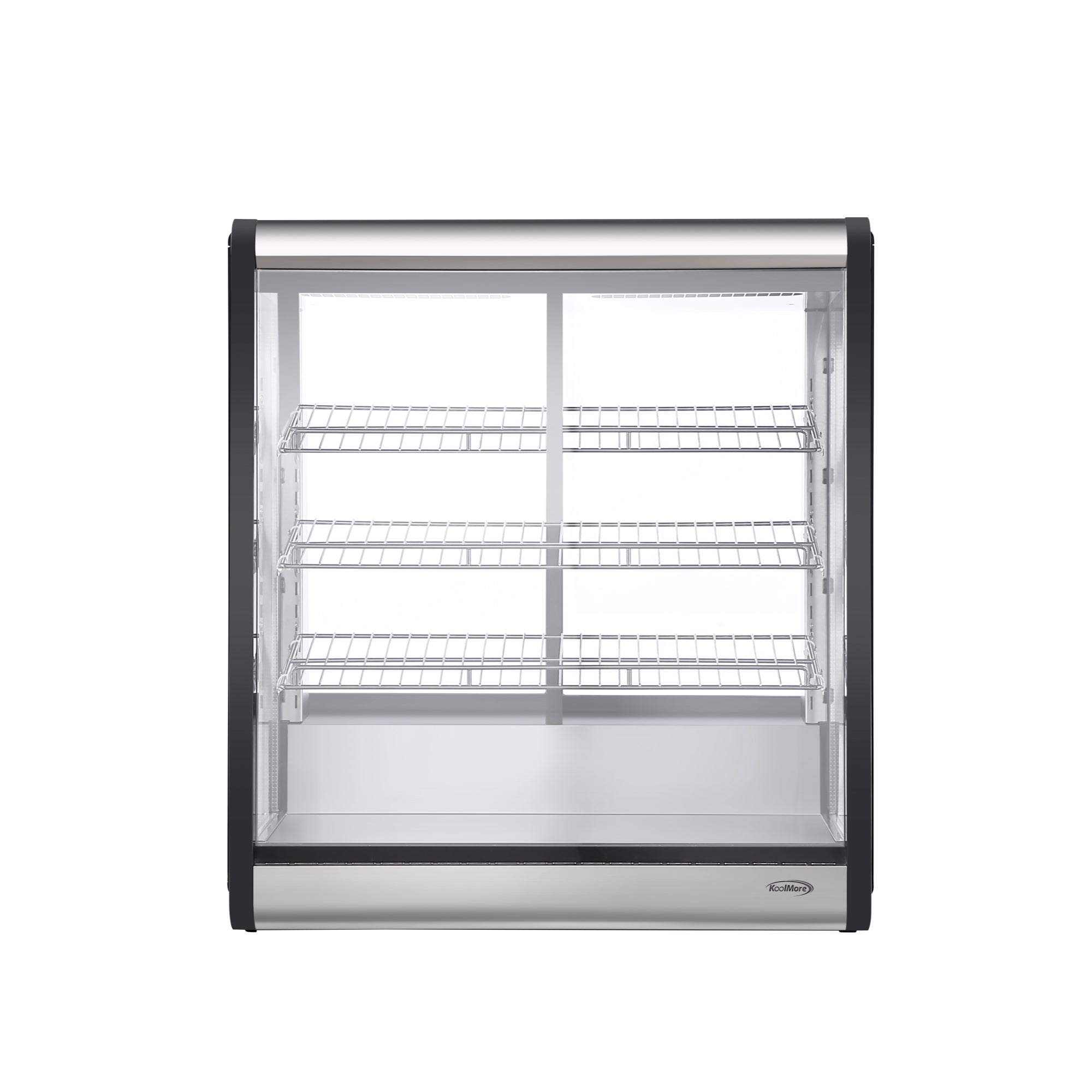 31 in. 4-Tier Commercial Countertop Display Refrigerator in Stainless-Steel