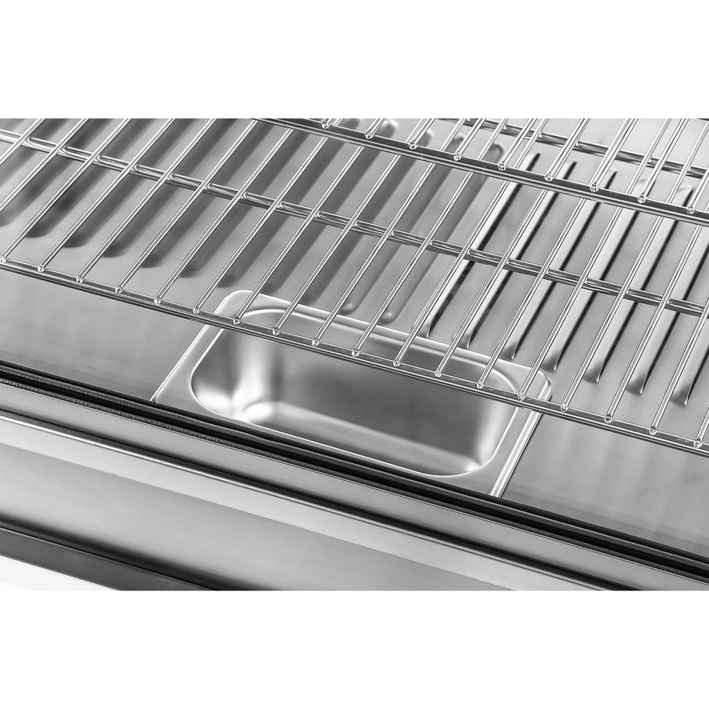 48 in. Glass Countertop Display Warmer, 6.5 cu. ft. in Stainless Steel