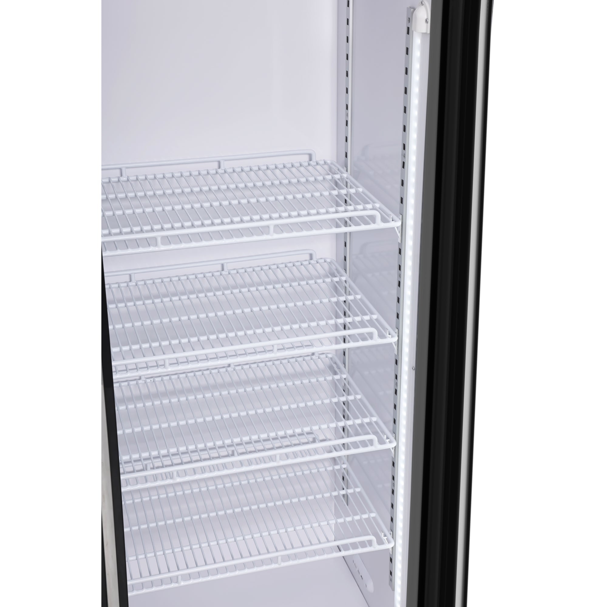 47 in. Commercial 2 Fully Glass Door Merchandiser Refrigerator, 30 Cu. Ft., ETL Listed in Black