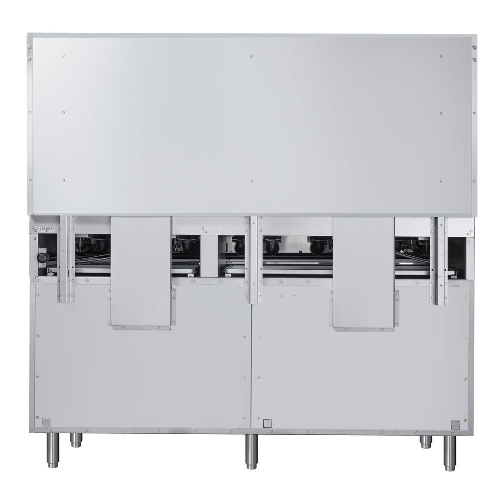 60 in. Commercial 10 Burner Natural Gas Range in Stainless-Steel