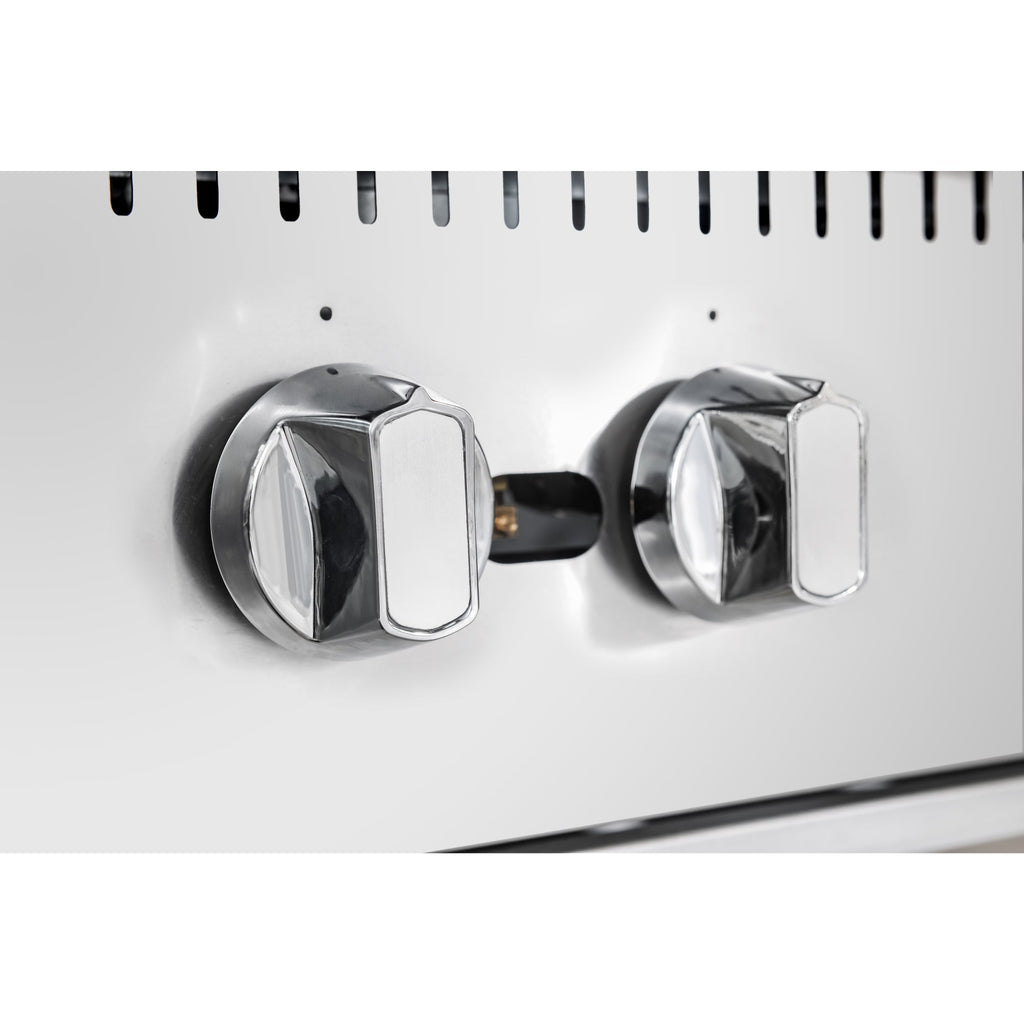 36 in. Commercial Six-Burner Step Up Gas Range, 156000 BTU in Stainless-Steel