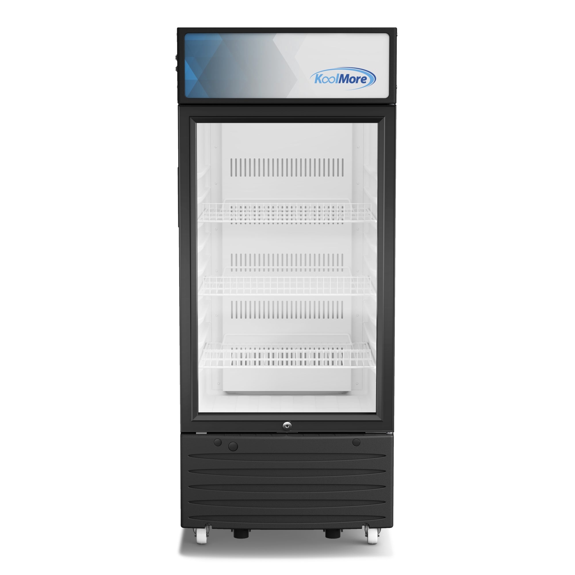 6 cu. ft. One Glass Door Commercial Display Merchandiser Refrigerator - Wrap