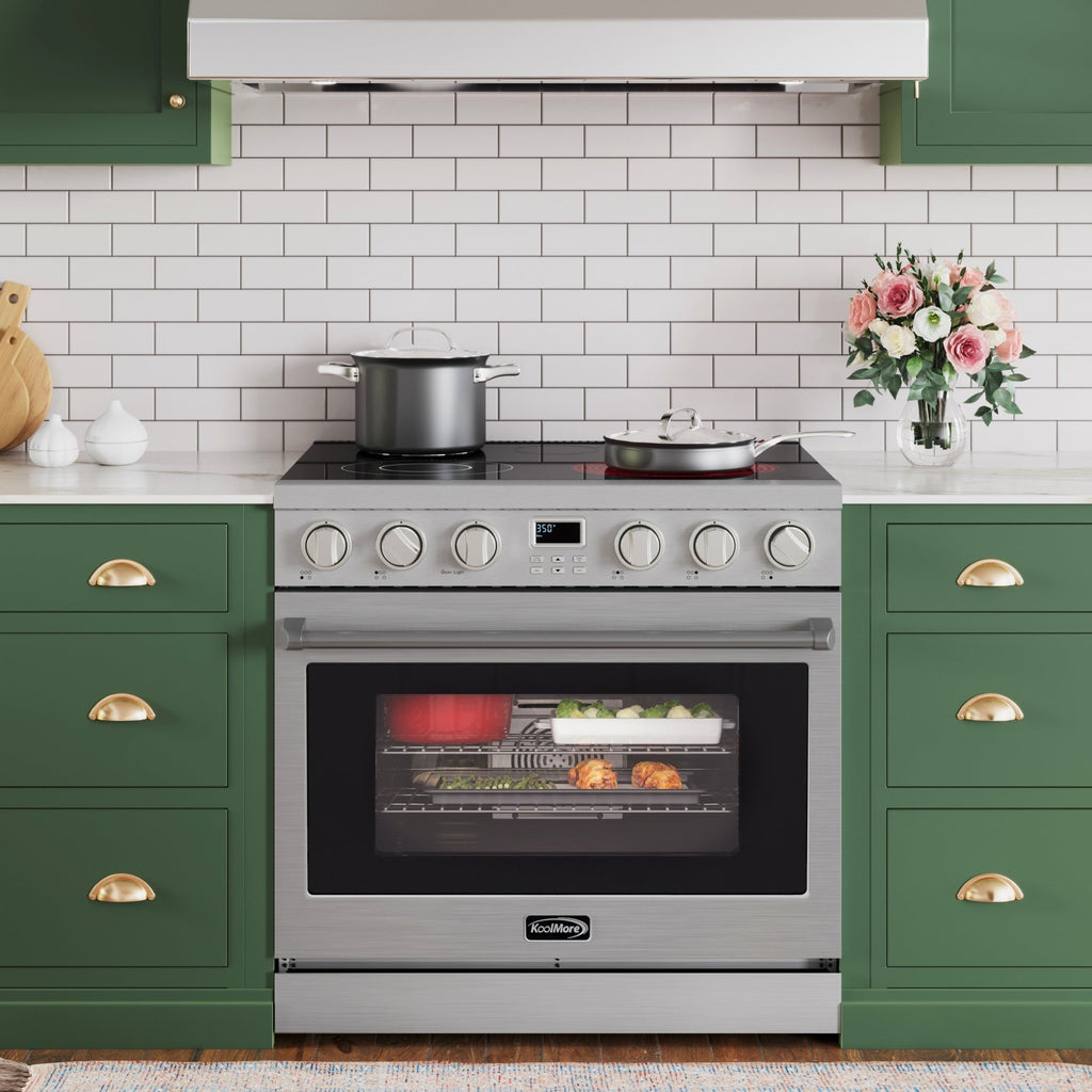 36 in. Professional Electric Range with 16600W of Power, 240V in Stainless-Steel