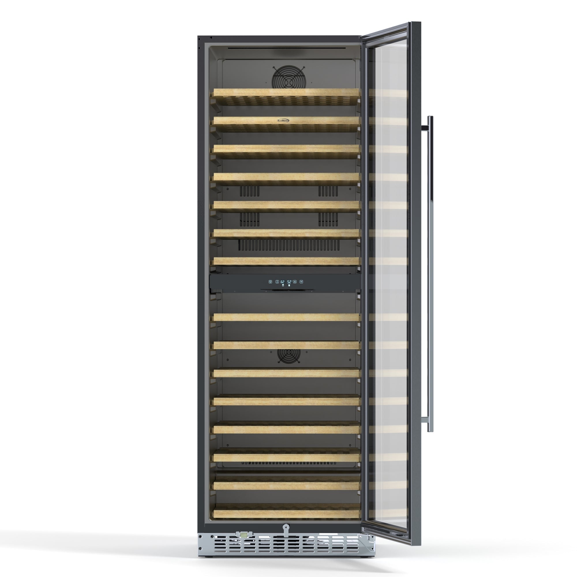 23 in. Dual Zone, Full Glass Door, Wine Cooler Refrigerator, Freestanding or Built-In Unit, 15.1 cu ft.