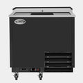 36 in. Commercial Glass Froster in Black Steel, ETL Listed, 9 cu. ft.