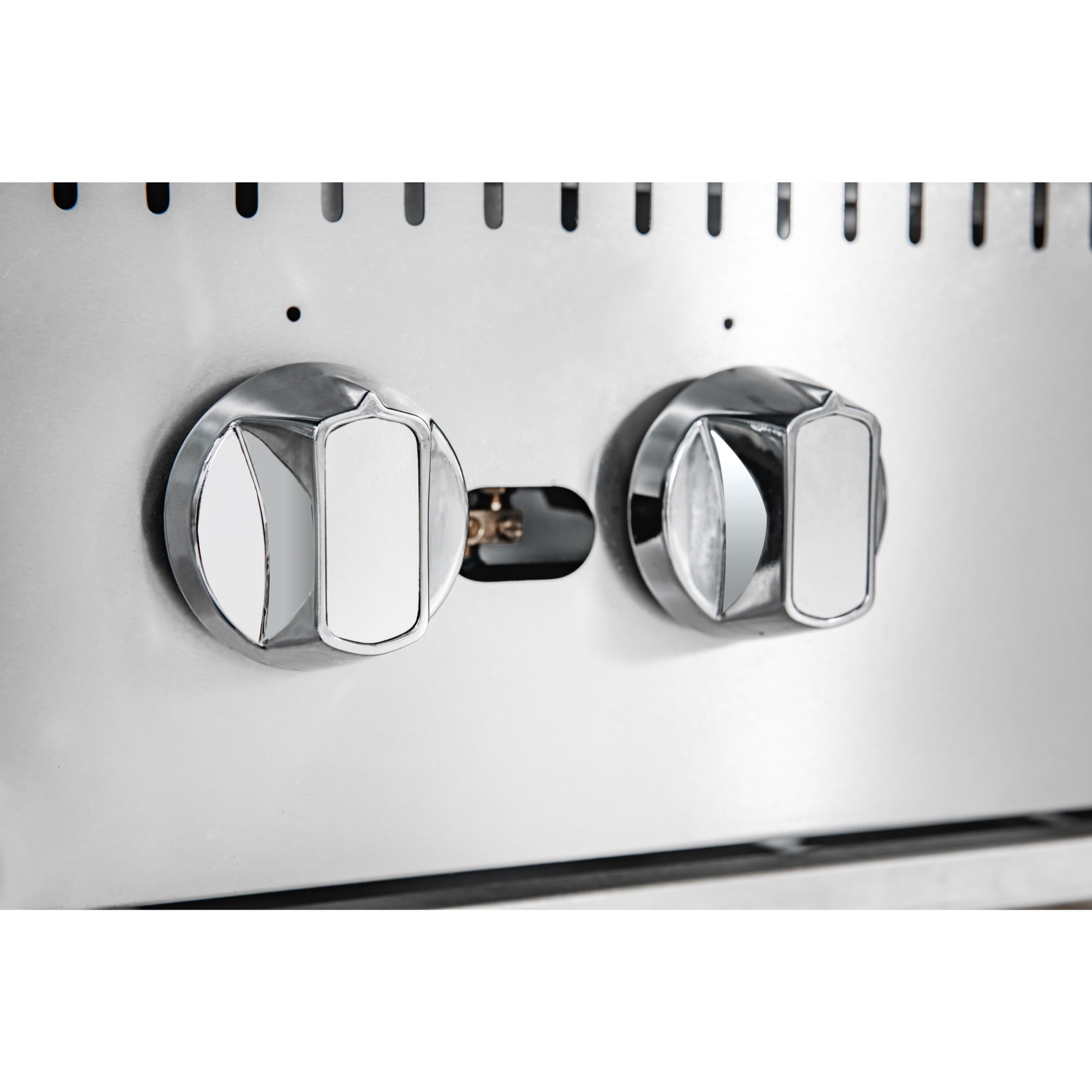 24 in. Commercial Four-Burner Step Up Range, 104000 BTU in Stainless-Steel