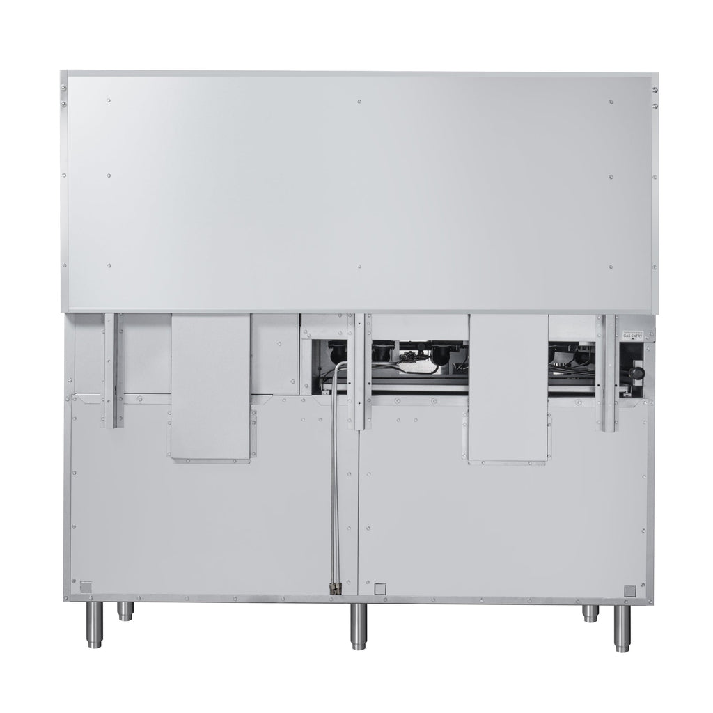 60 in. Commercial LP Range with 24 in. Griddle and Broiler in Stainless-Steel