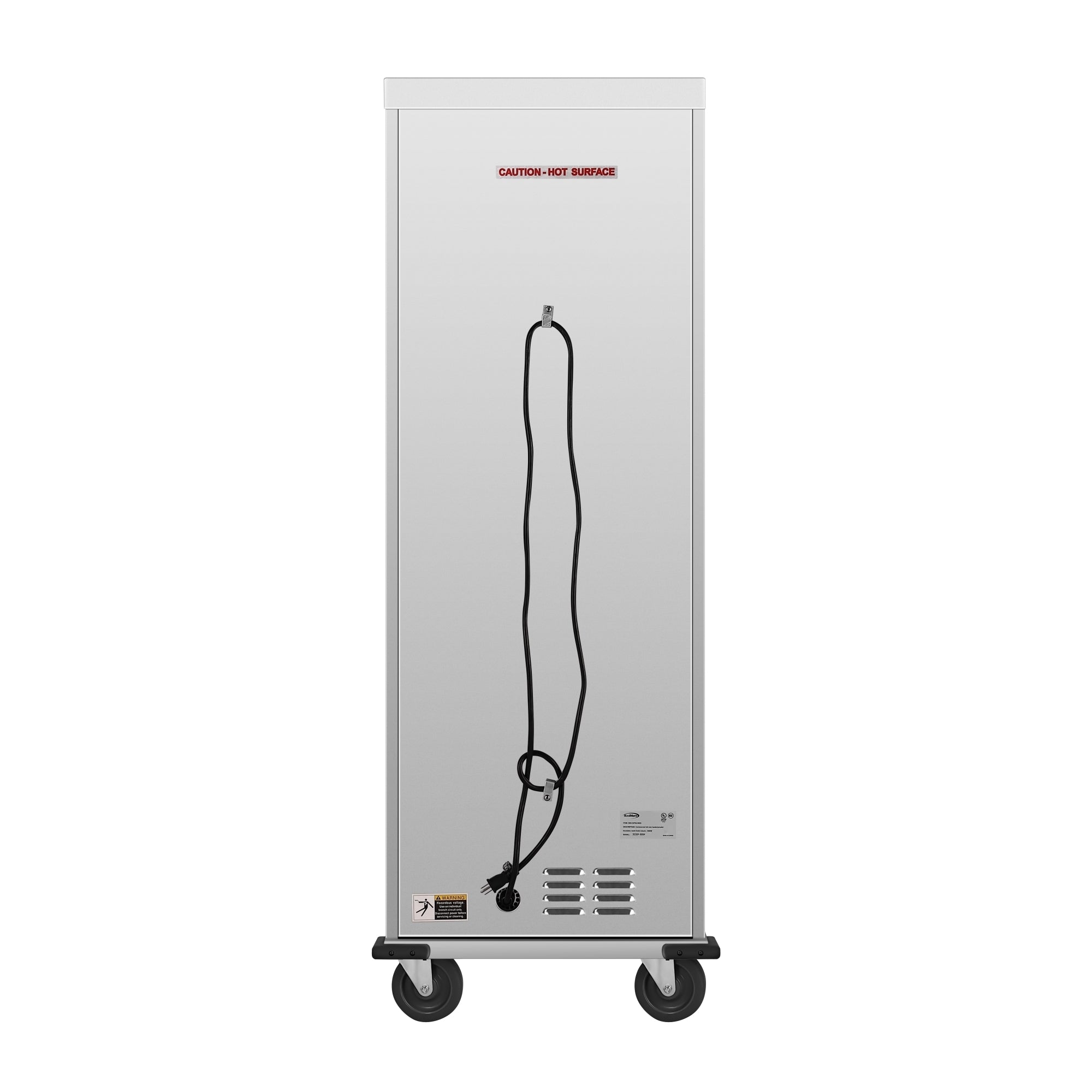 33 in. Commercial Insulated Heated Holding/Proofing  Cabinet with 36-Pan Capacity and Solid Dutch Doors in Silver