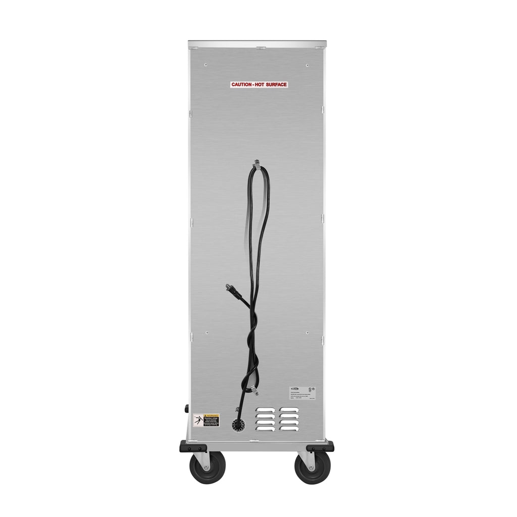 33 in. Commercial Non-Insulated Glass Door Heated Holding/Proofing Cabinet with 36-Pan Capacity in Silver