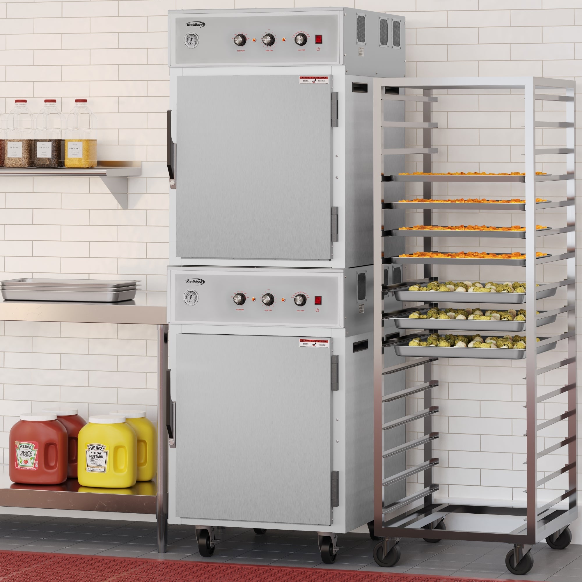 8-Pan Full-Size Commercial Cook And Hold Oven 3,000W/240V in Stainless-Steel