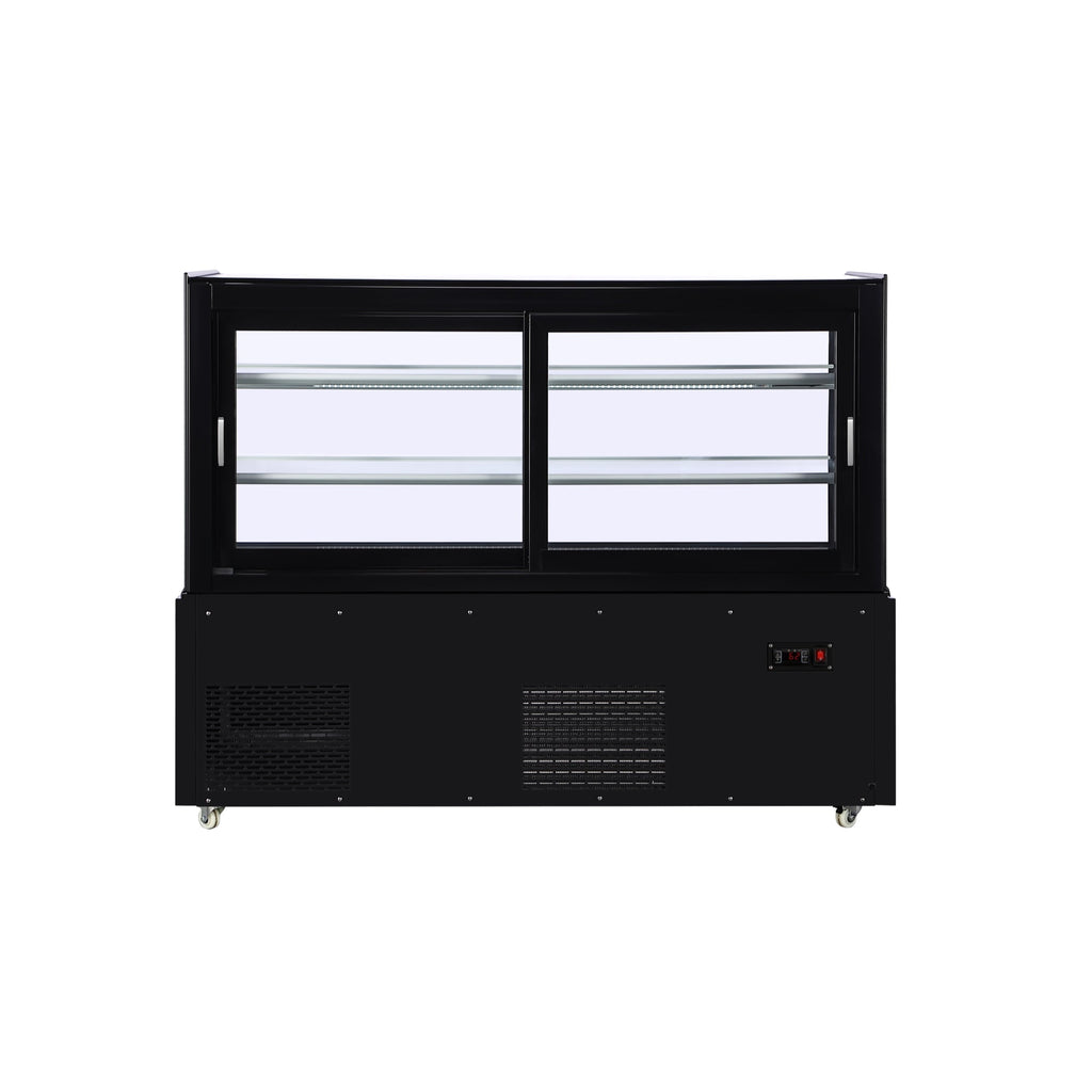 60 in. Refrigerated Bakery Display Case in Black, 17.6 cu. ft.