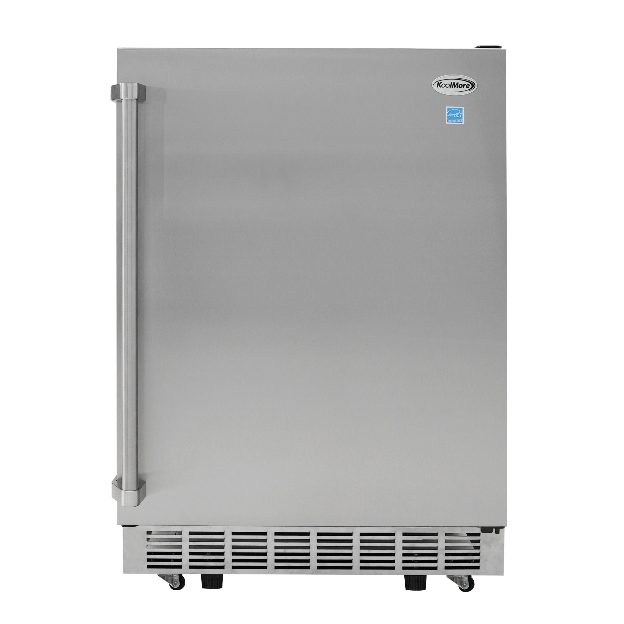 24 in. Outdoor Kitchen Stainless Steel Refrigerator 5.5 cu. ft. Capacity with Automatic defrost, Blue LED Lighting and IPX4 Rating, CSA Listed