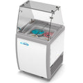 26 in. 4 Tub Ice Cream Dipping Cabinet Display Freezer with Sliding Glass Door and Sneeze Guard, 6 cu. ft.