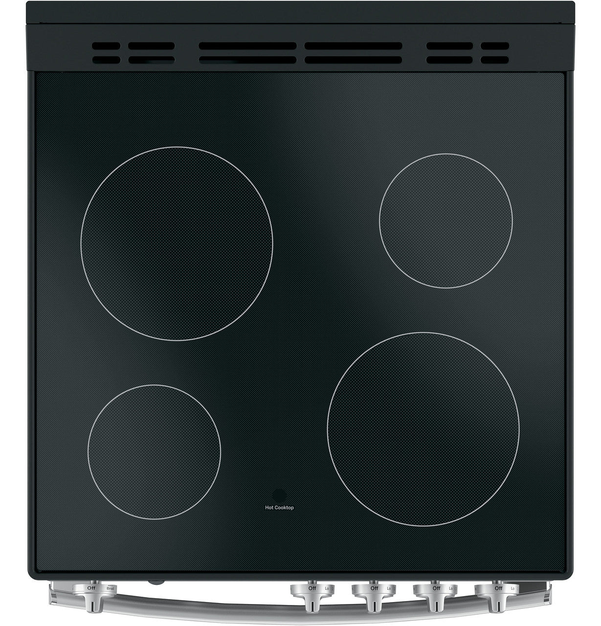 GE® ENERGY STAR® 24" Free-Standing/Slide-in Front Control Range with Steam Clean and Large Window