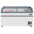 58 Inch Manual Defrost Island Chest Freezer in White, 14 cu. ft.