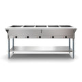 Five Pan Open Well Electric Steam Table with Undershelf, 240V