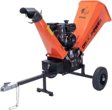 DK2 OPC506E Chipper Shredder with Extended Axles and Trailer Tow Hitch 6" 14 HP Gas Powered New