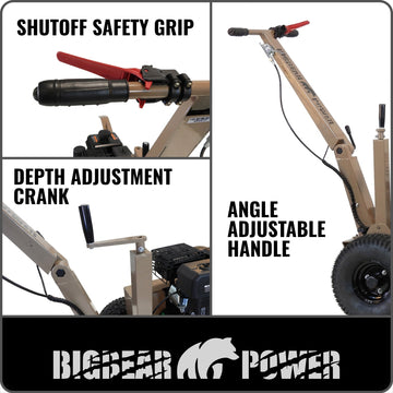 BigBear Power BBT618 Trencher 18 in. 7 HP Rato Engine 200 ft/Hr New