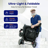 Vocic V81 Power Wheelchair Ultra-Light Carbon Fiber Foldable 12.5 Mile Range 3.7 MPH 12Ah New
