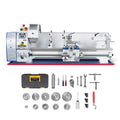 1.5 HP 10'' x 30'' Combination Lathe Milling Drilling Machine, 1.5'' Spindle Bore, 0-2000 RPM Variable Speed, High Precision Benchtop Lathe for Metalworking – Without Stand 1030VC