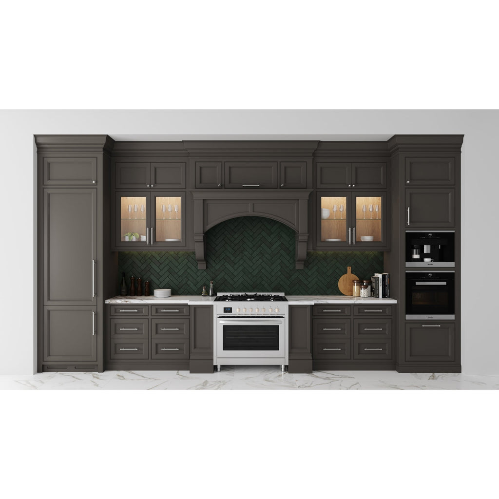 36 in. Professional Dual Fuel Range in Stainless Steel with Legs, 4.3 cu. ft.