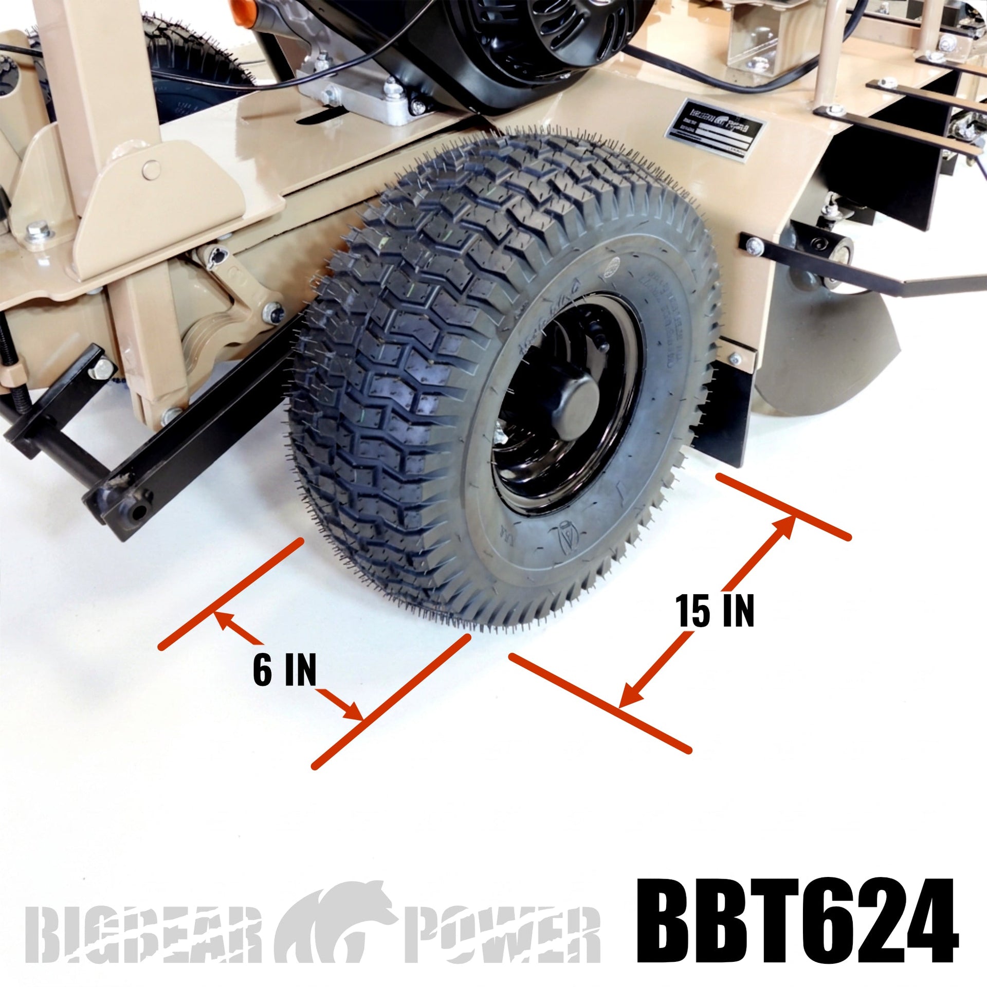 BigBear Power BBT624 Trencher 24 in. 15 HP Rato Engine 200 ft/Hr New