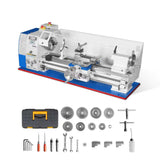 Metal Lathe Machine 11'' x 30'' High Precision Benchtop Brushless Motor 0-2000 RPM Variable Speed Metal Working Machine 2HP Small Lathe without Stand 1130V