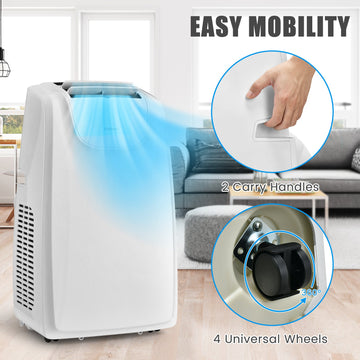 Costway 12000 BTU Dual Hose Portable Air Conditioner w/ Remote 47529318 New