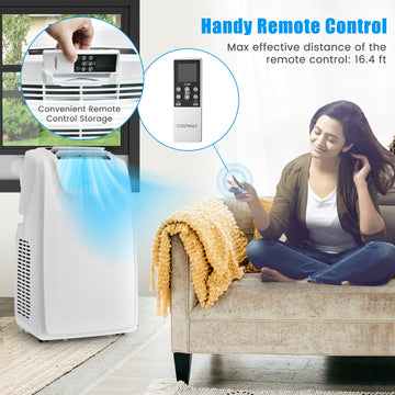 Costway 12000 BTU Dual Hose Portable Air Conditioner w/ Remote 47529318 New