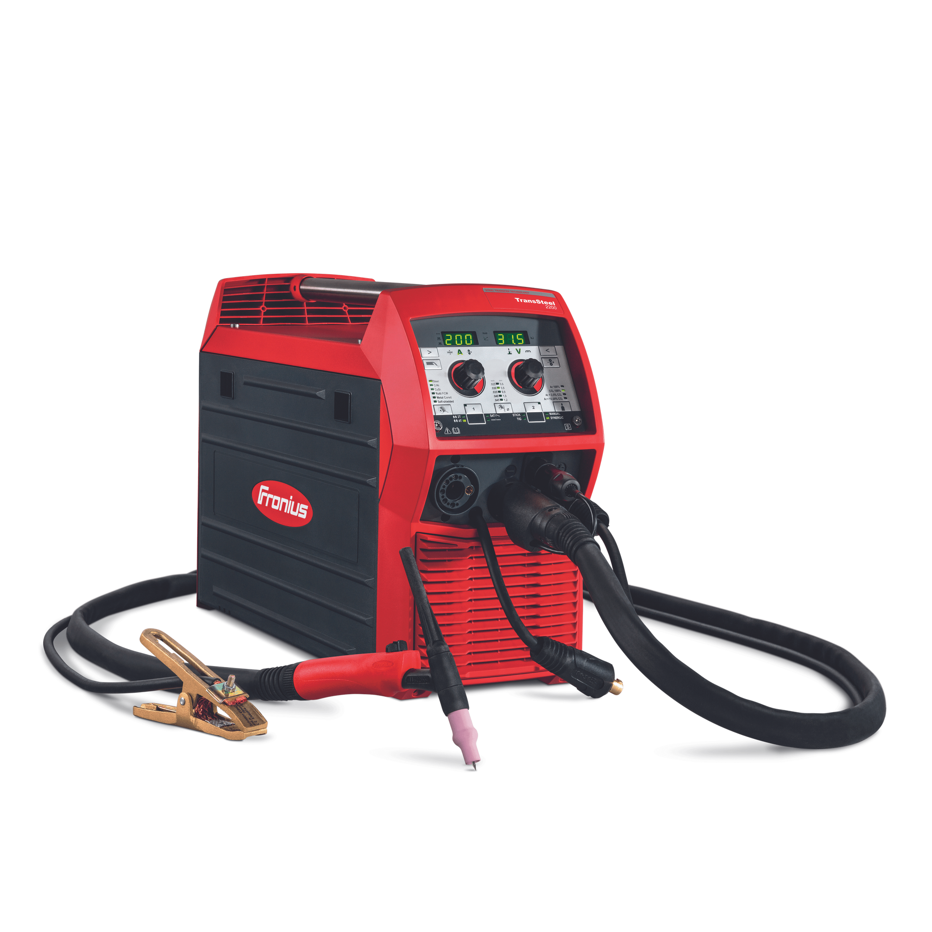 Fronius TransSteel 2200 Multiprocess Welder (MIG/TIG/Stick) - 49,0400,0034
