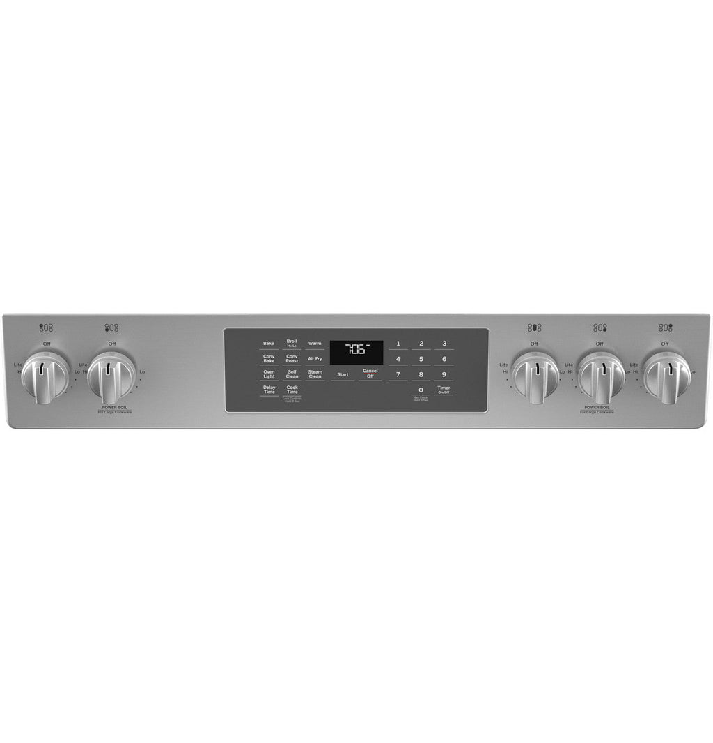 GE® 30" Slide-In Front-Control Convection Gas Range with No Preheat Air Fry