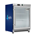 24 in. Commercial Countertop Display Freezer in White with Stainless Steel and Glass Door, 4.6 Cu. ft. - Wrap