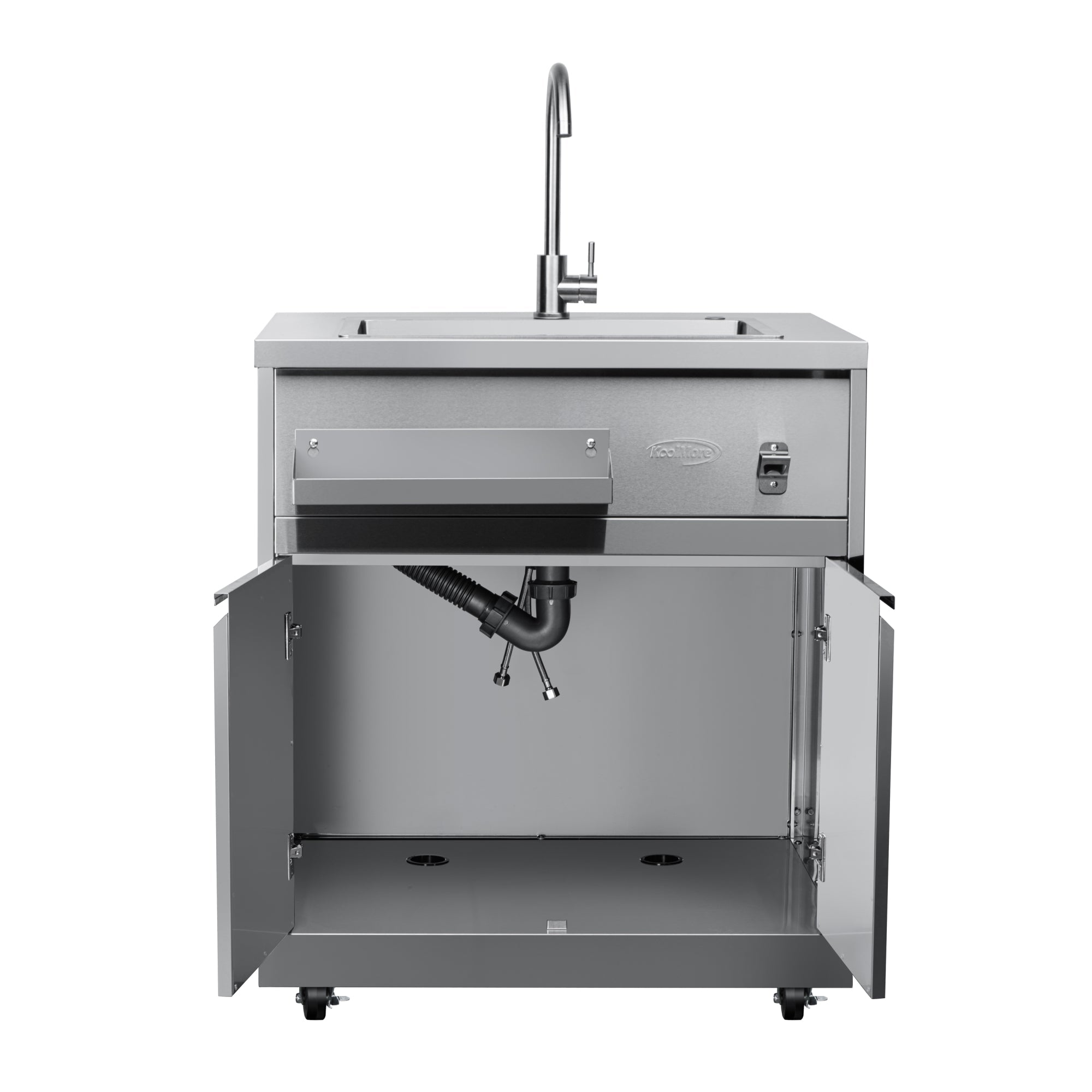 32 in. Sink with Cabinet in Stainless-Steel for Outdoor Kitchen (KM-OKS-SWC)