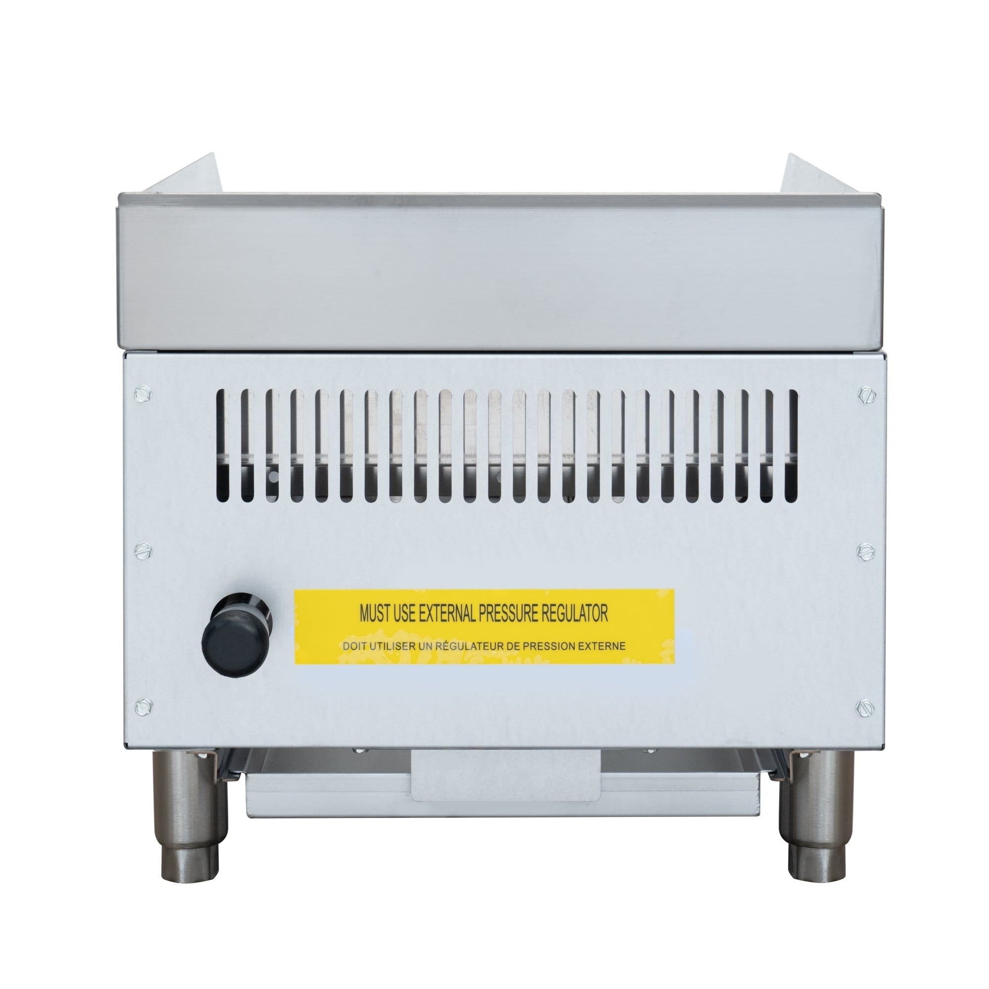 16 in. Commercial 1-Burner Natural Gas Charbroiler with 30,000 BTU in Stainless-Steel