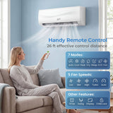 Costway 12,000 BTU 17 SEER2 208-230V Mini Split Air Conditioner Heat Pump Blast Series 33419398 New