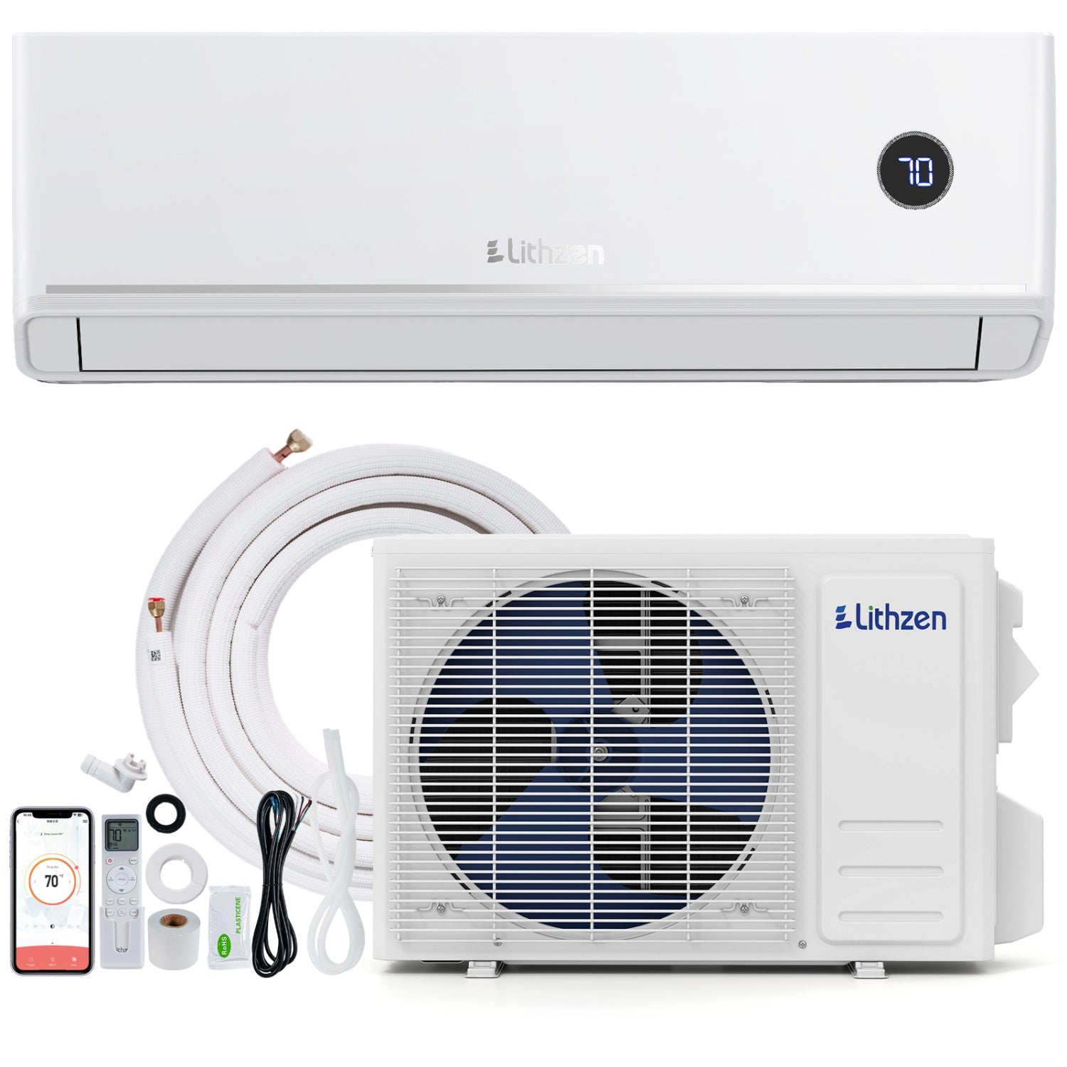 Costway 12000 BTU 18.1 SEER2 115V Mini Split Air Conditioner Alexa 32648394 New